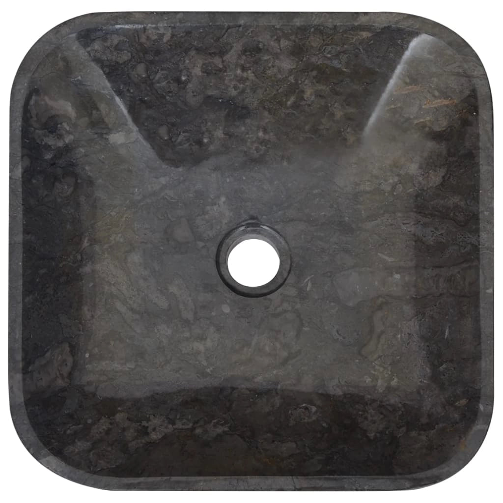 Lavabo da bagno lavabo da appoggio per WC lavabo da bagno lavabo da bagno interno casa 40 x 40 cm marmo nero 02_0002825