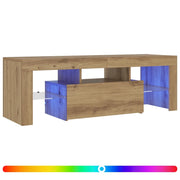 Mobile TV | Armadietto TV | Mobile Porta TV con LED Artigianale 200x25x44 cm Multistrato