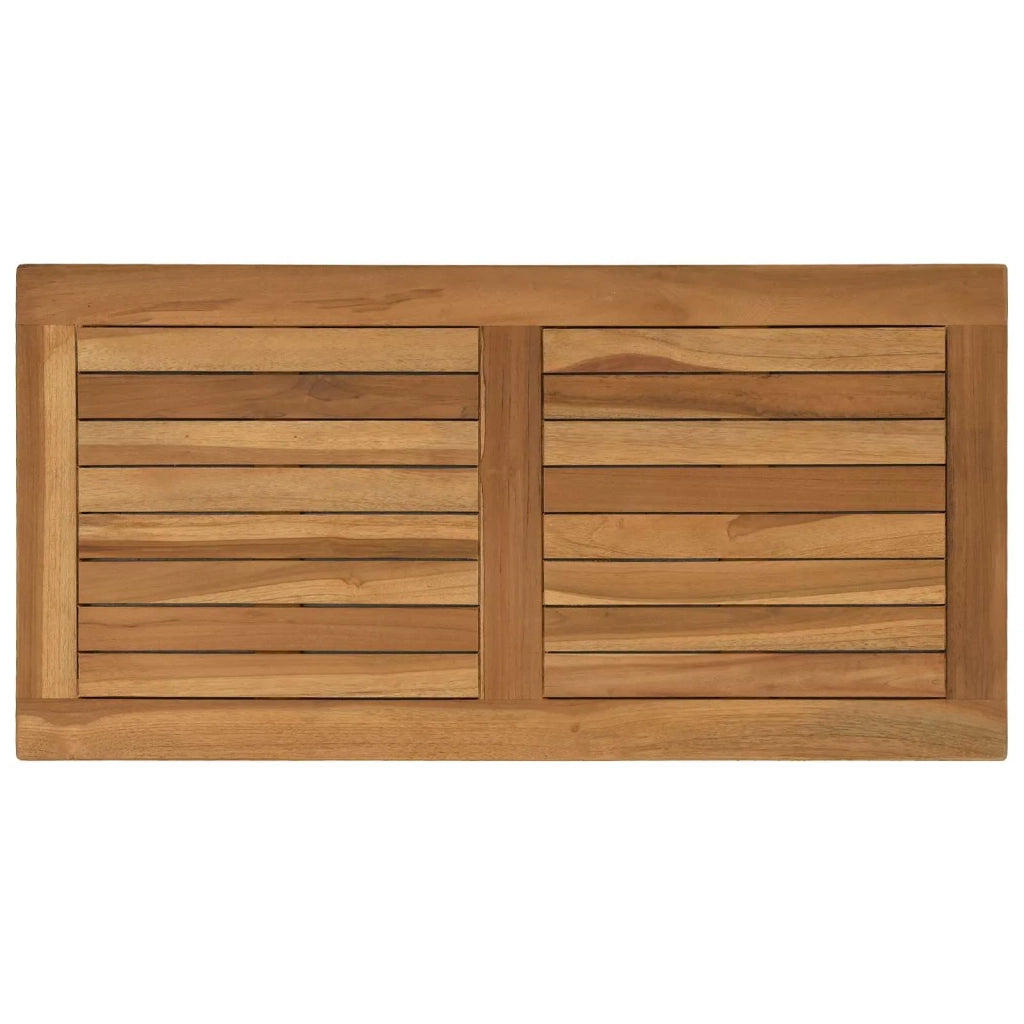 Piano del tavolo Rettangolare Legno di teak solido Naturale 42033165