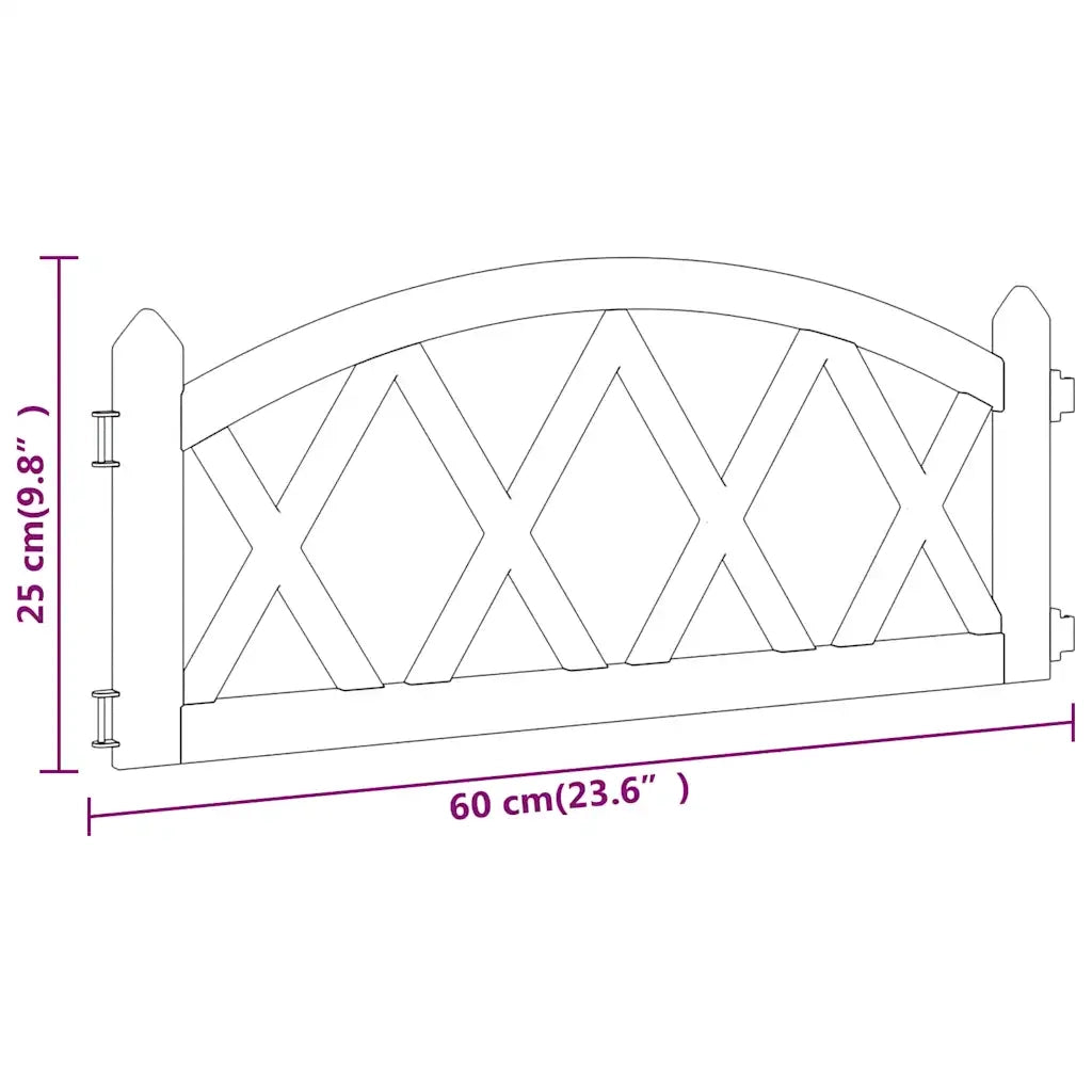 Bordi per Prato 17 pz Rossi 10 m in PP cod mxl 24209
