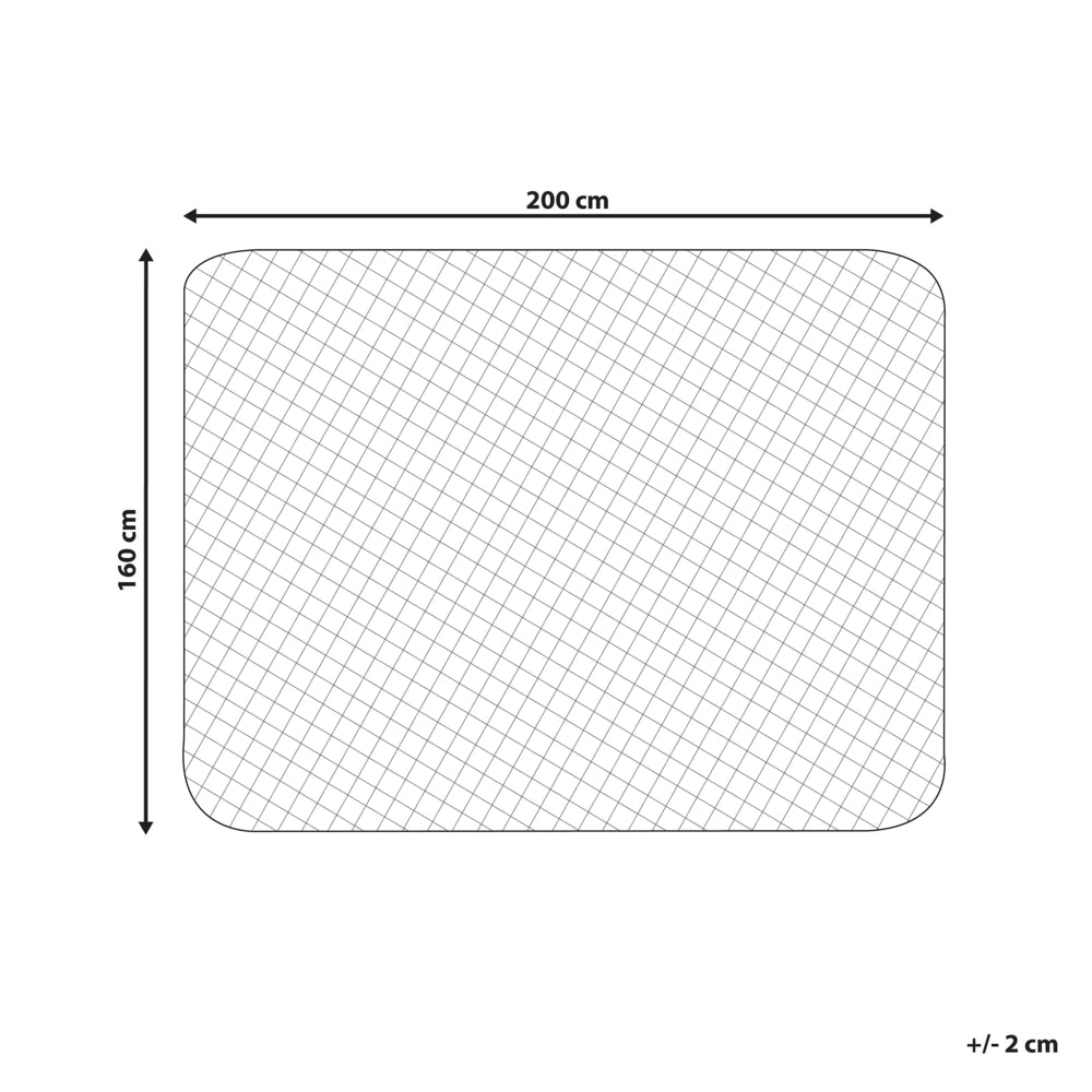 Proteggi materasso copri materasso trapuntato king 160 x 200 cm cotone japara bianco