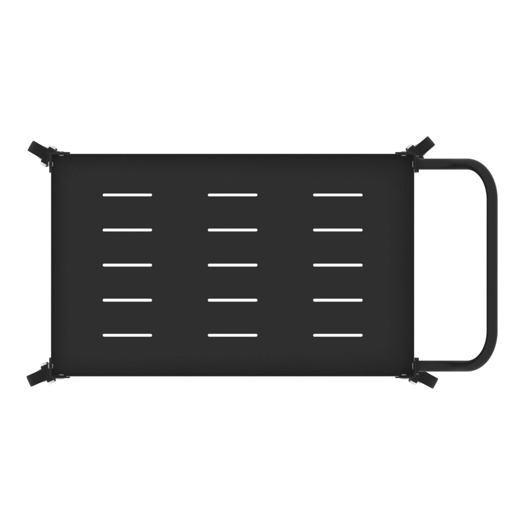 Carrello Portavivande Bard in Acciaio con 2 Ripiani e Ruote 72x77x38 cm - Nero casa.pro