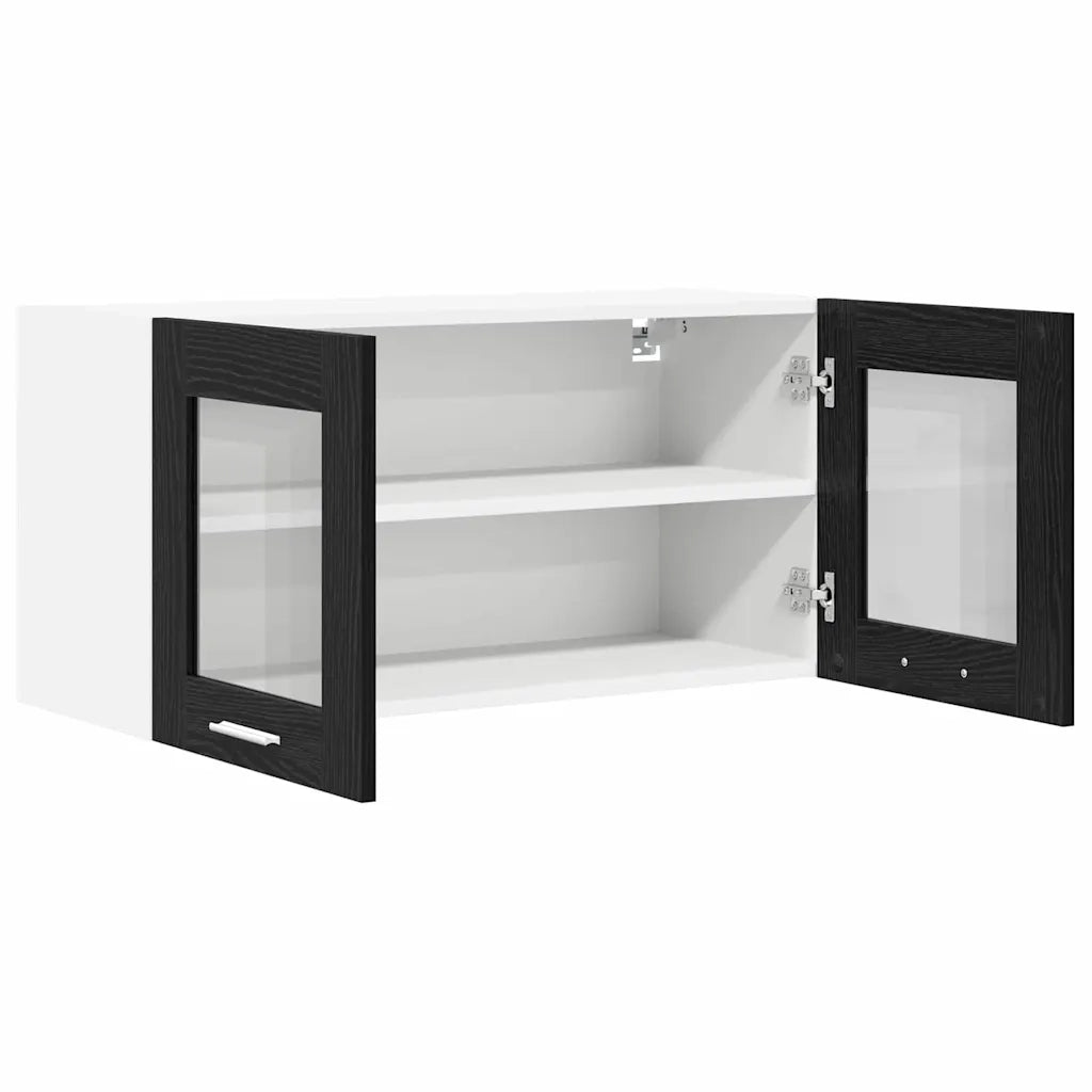 Armadio pensile Rovere Nero e Bianco 80 x 31 x 40 cm 884228