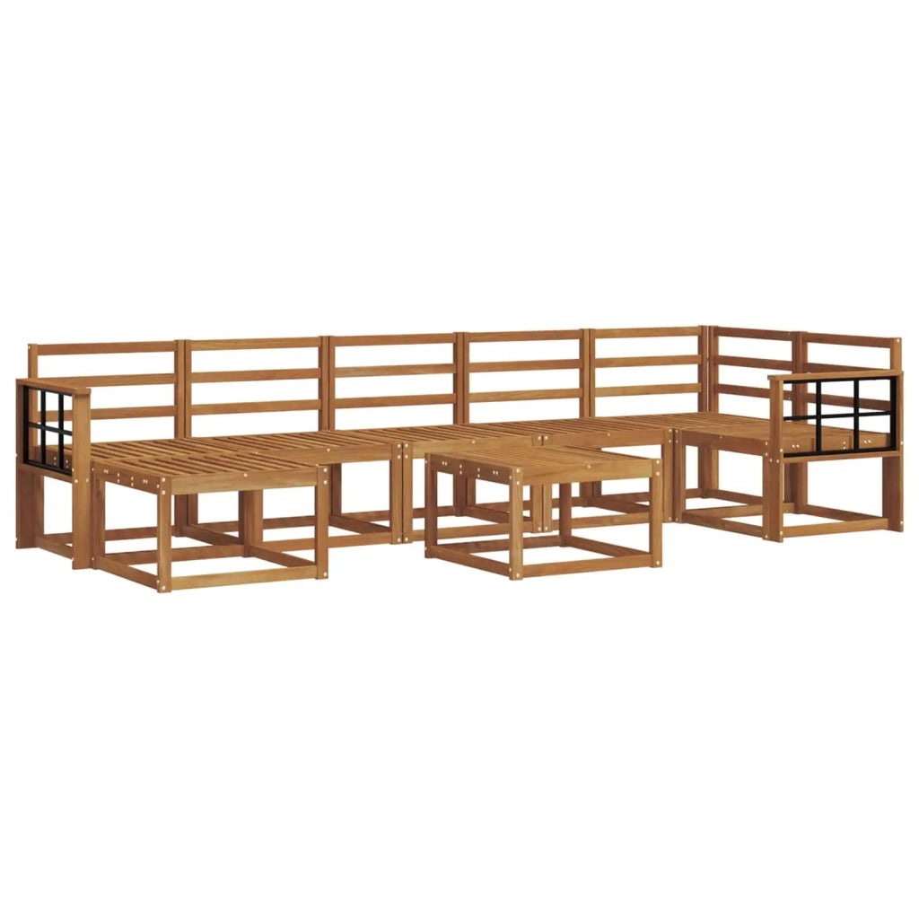 Set di divani da esterno 8 pcs Naturale