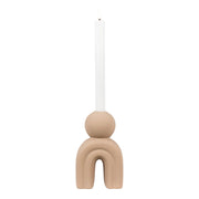 Portacandela Candle, Marrone, Gres, 6,5x10,5x17 cm