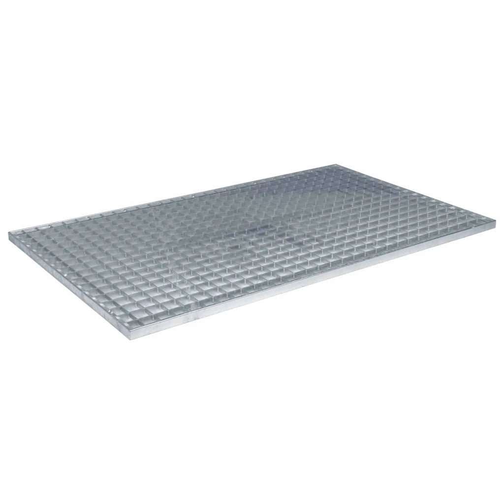 Grata Argento 100 x 60 x 2 cm Acciaio Zincato a Caldo 42018659