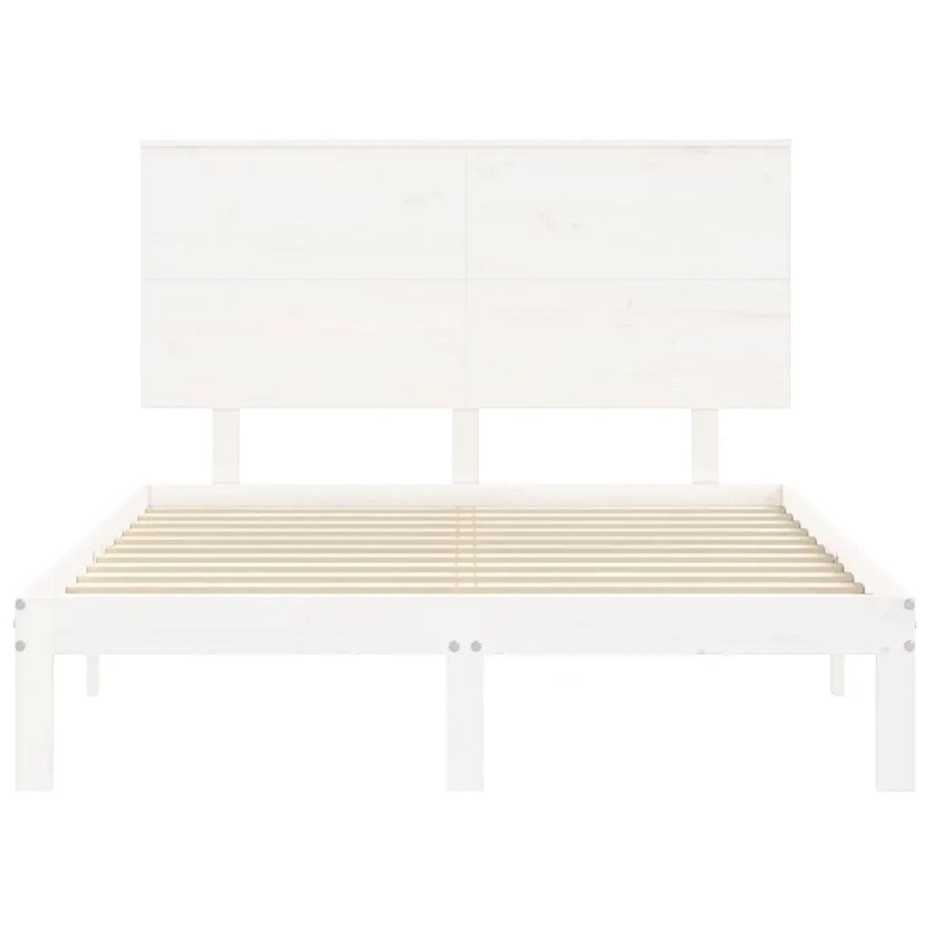 Giroletto con Testiera Bianco Small Double Legno Massello 3193632