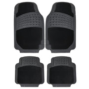 OWIJI Tappetini Auto Moquette Universali Set 4 Pezzi Antiscivolo Abitacolo Sagomabili Impermeabile Ritagliabile Adattabile