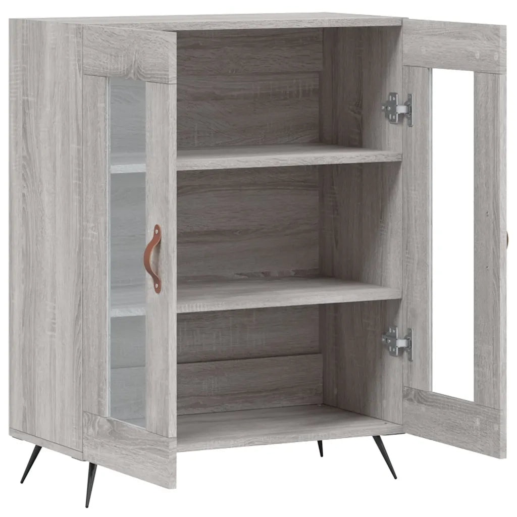 Credenza Grigio Sonoma 69,5x34x90 cm in Legno Multistrato 827762