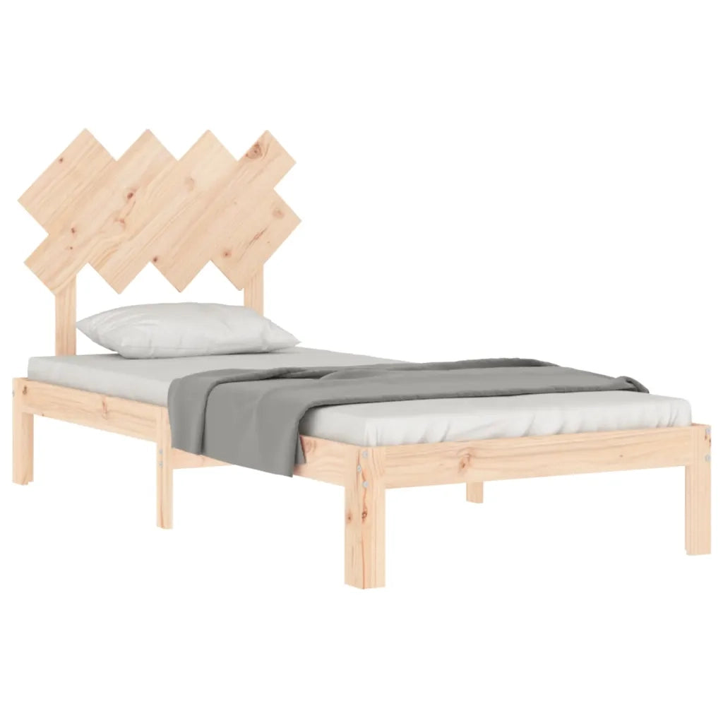 Giroletto senza Materasso-Struttura Letto 90x200 cm in Legno Massello di Pino 793260