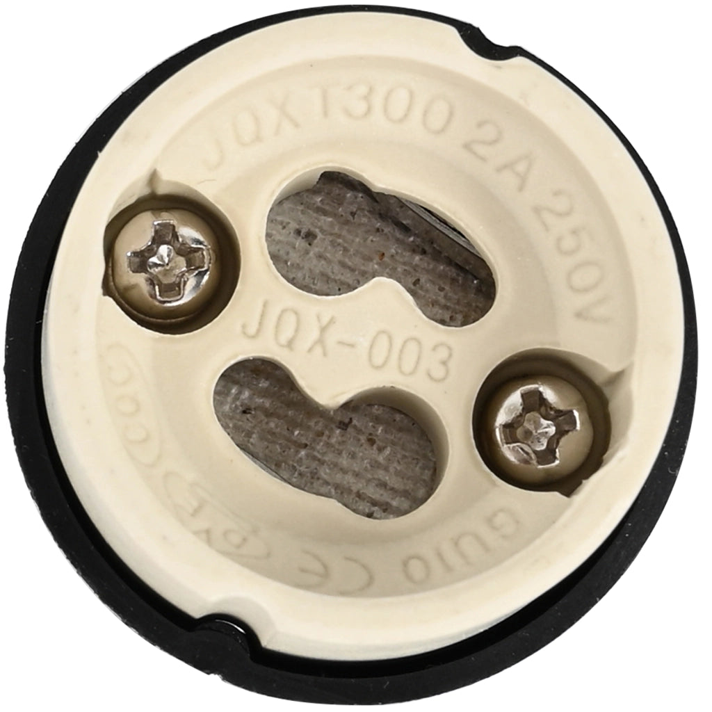 Luci Incassate 24 pz Rotonde GU10 Nere Ã˜90 mm Acciaio