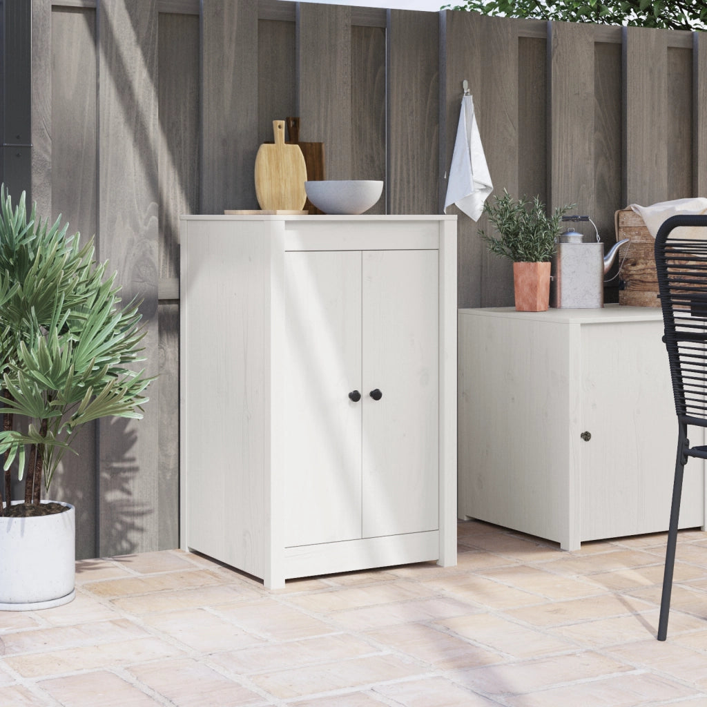 Porte da Cucina Bianche 50x9x82 cm Legno massello di pino