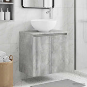 Mobile Lavabo da Parete Grigio Cemento 49,5 x 35 x 63 cm 890385