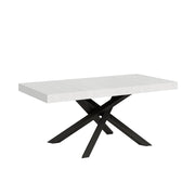 Tavolo allungabile 90x180/440 cm Volantis telaio Antracite - Bianco Frassino