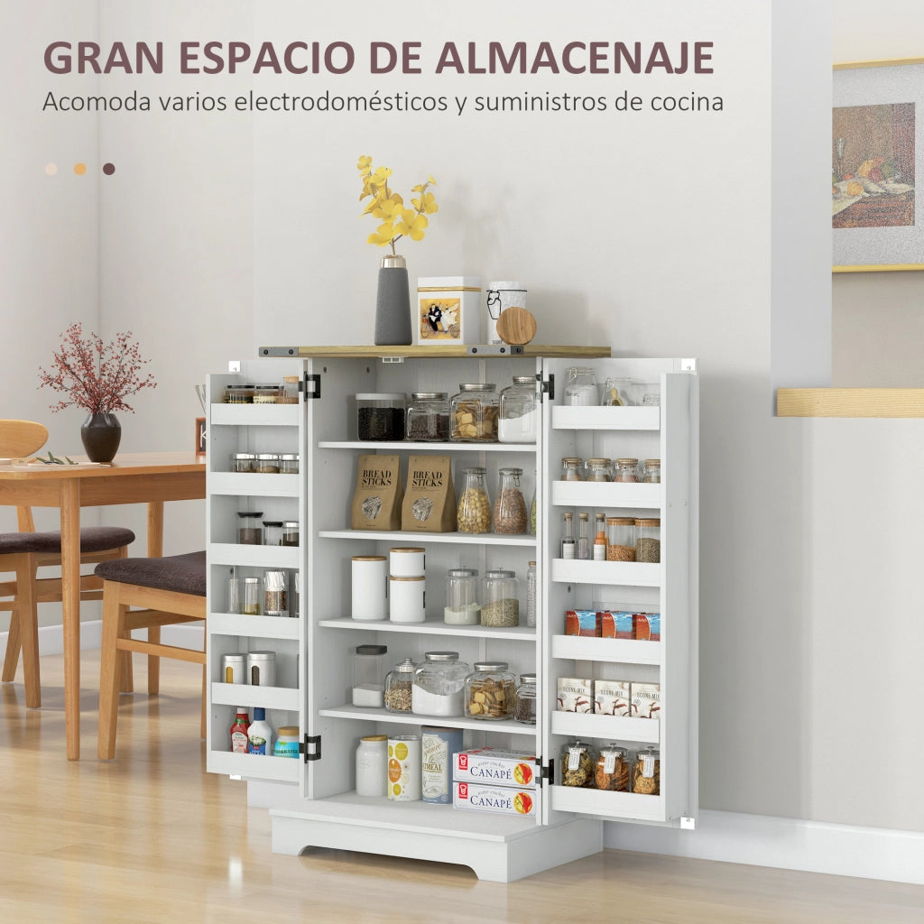 Armadio dispensa con ante ¨C zephmum ¨C crema 60x40x104 cm