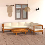 Set da Giardino 7 pz con Cuscini 100x60 cm Legno di Acacia 3057937