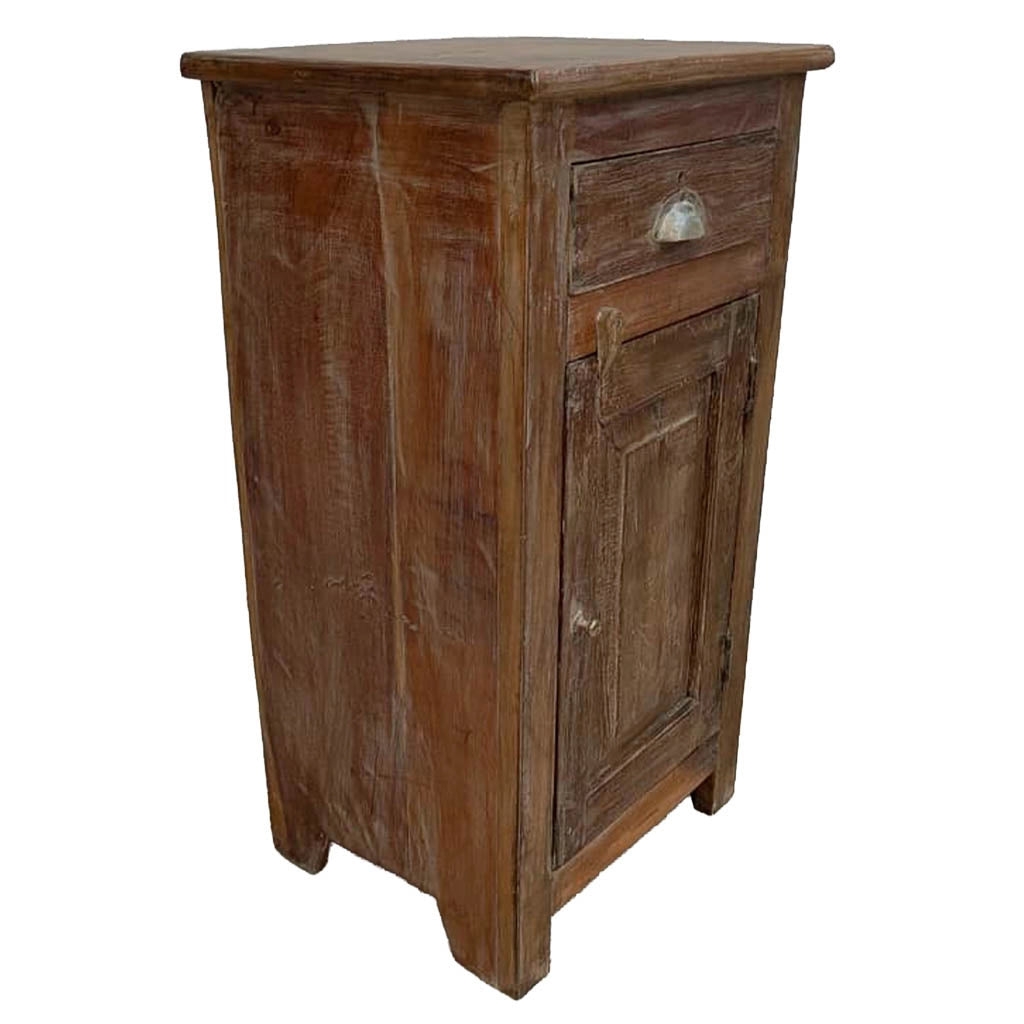 Comodino in legno fatto a mano44x35x79h cm