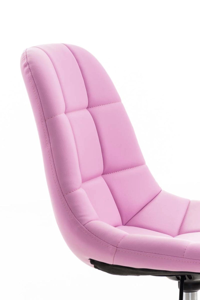Sedia da ufficio Emil in similpelle rosa