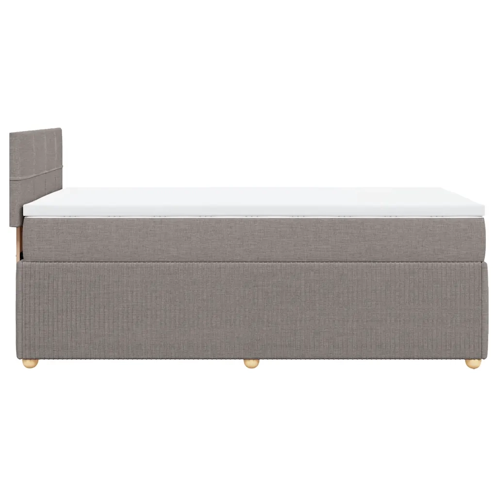 Giroletto a Molle con Materasso Tortora 100x200 cm in Tessuto 3287371