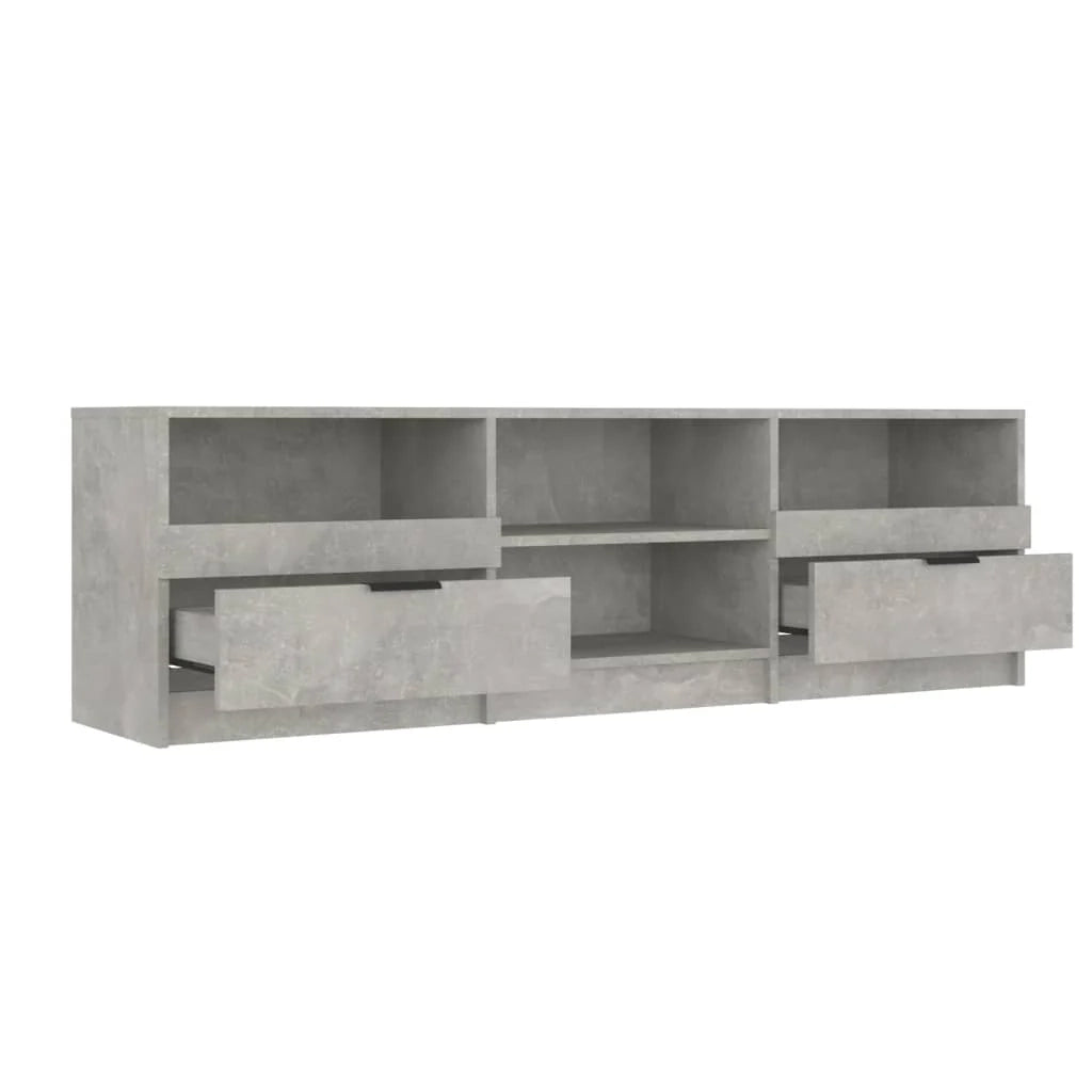 Mobile TV multimediale scaffale TV credenza mobile TV sala da pranzo soggiorno camera da letto 150 x 33,5 x 45 cm legno ingegnerizzato grigio 02_0026010