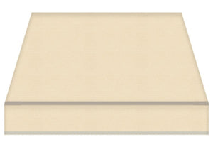 Tenda da Sole a Bracci Estensibili su Barra Quadra Tempotest Para', col. Beige 15/1, Largh. 3,9m x Sporgenza 2.60m con Arganello Destro