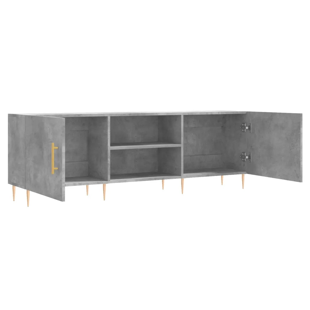 Mobile Porta TV Grigio Cemento 150x30x50cm in Legno Multistrato 829088