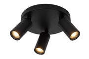 Faretto soffitto RITMO 3xMR11 nero alluminio Lucide