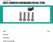 Viti M5 x 18mm in Lega di Titanio - Corrosione Resistente - Duraturo - Alta Resistenza alla Temperatura - Installazione Facile - Viti per Bicicletta