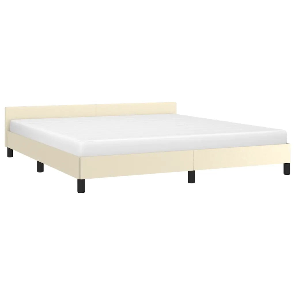 Giroletto con Testiera senza Materasso Crema 160x200 cm 347509