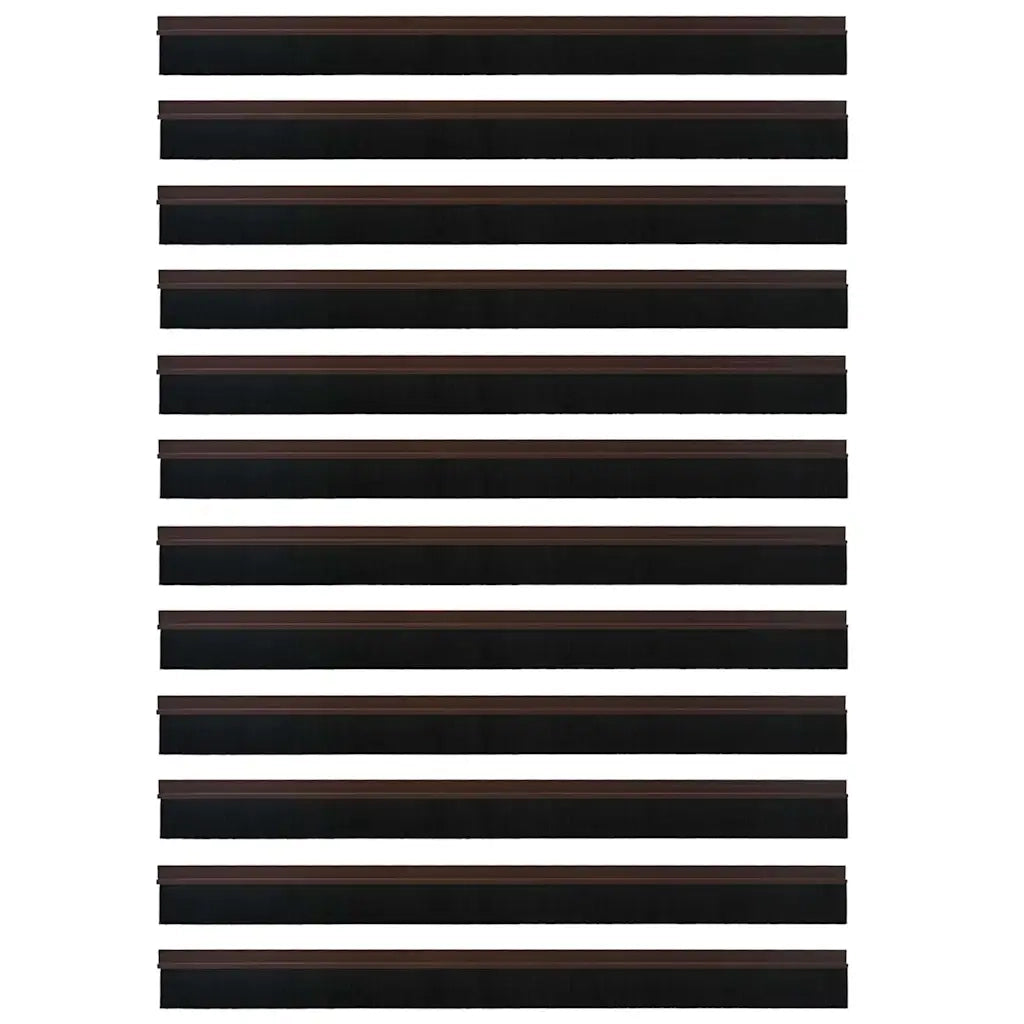 Spazzole per porte autoadesive 12 pcs Marrone 100 cm 42019423