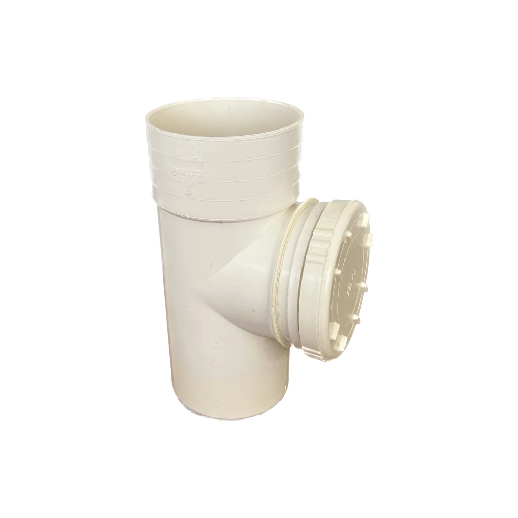 Ispezione lineare in pvc : Colore - Avorio, Diametro - 80 (tappo Ø80)