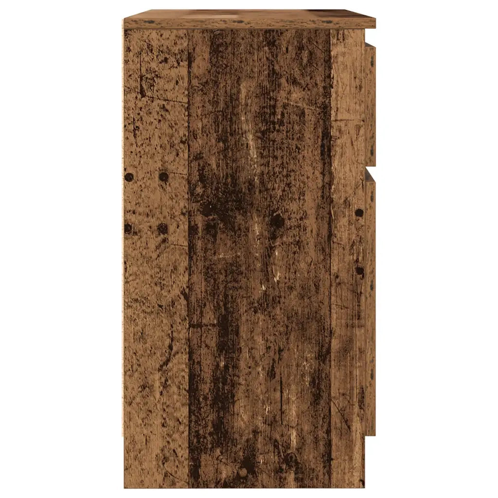 Credenza con Cassetto-Buffet-Armadio da cucina Legno Antico 71x35x65 cm in Truciolato 904678