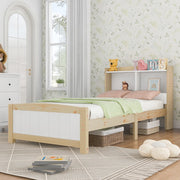 letto in legno massello bianco 90 x 200 cm