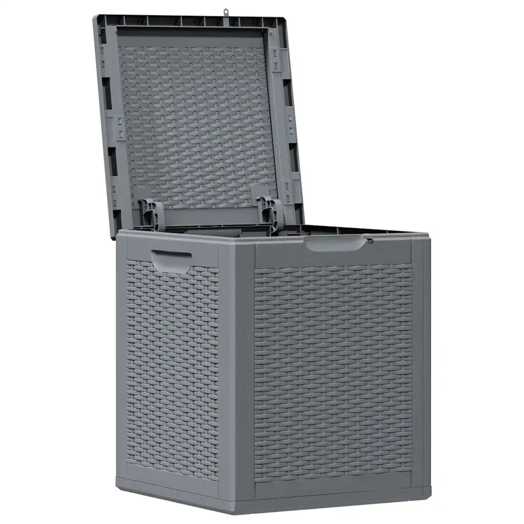 Contenitore da Giardino Grigio in Rattan PP 90 L 364059