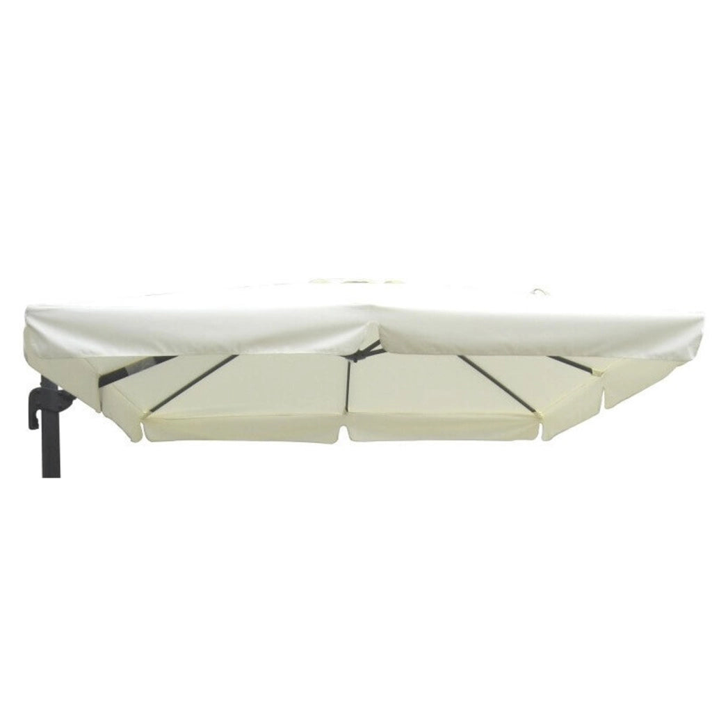 Telo parasole antivento 3x4 Ecru per ombrellone mod. Saturno