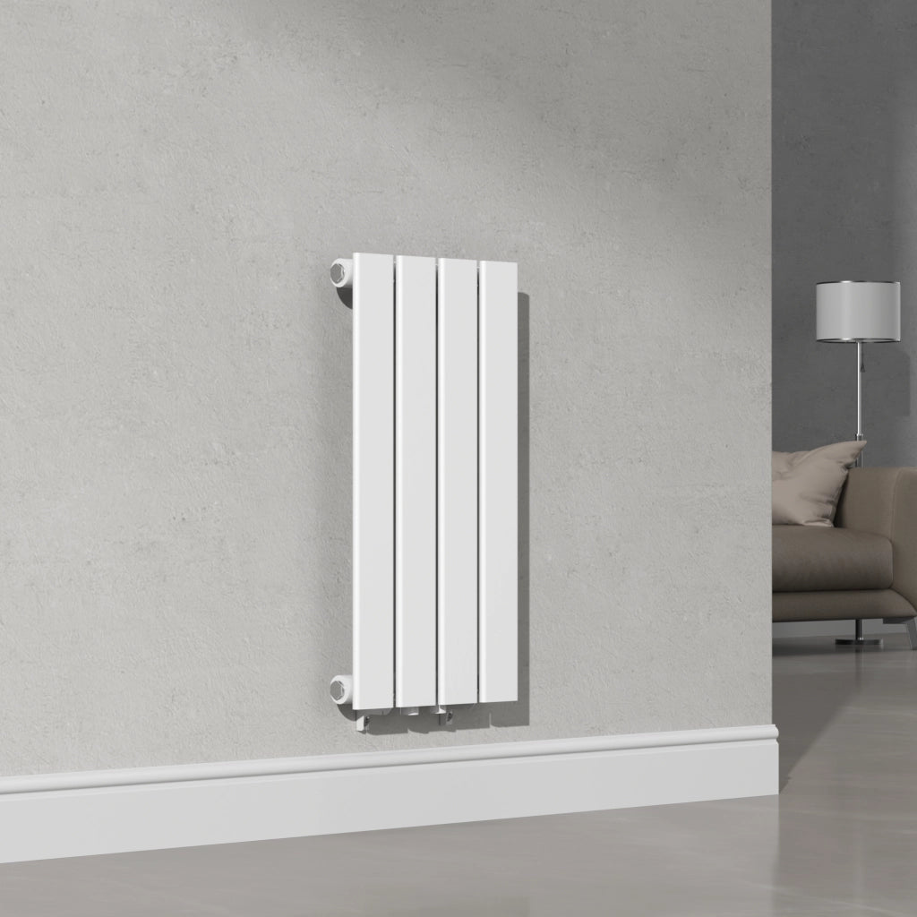 Termosifone Nore ad Acqua Calda Pannello Singolo con Elementi Piatti 60 x 30 cm - Bianco [neu.haus]
