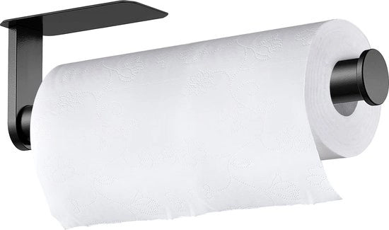 Rolhouder perimetrale senza foratura, appoggio per cucina, adesivo, pratico appoggio per cassetta per il riposo e l'organizzazione di strisce di cucina, altezza 26,8 cm