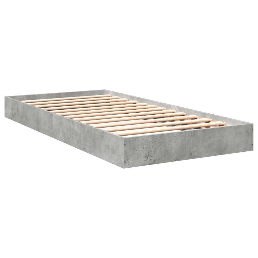 Struttura letto a pavimento Grigio Cemento 80 x 200 cm