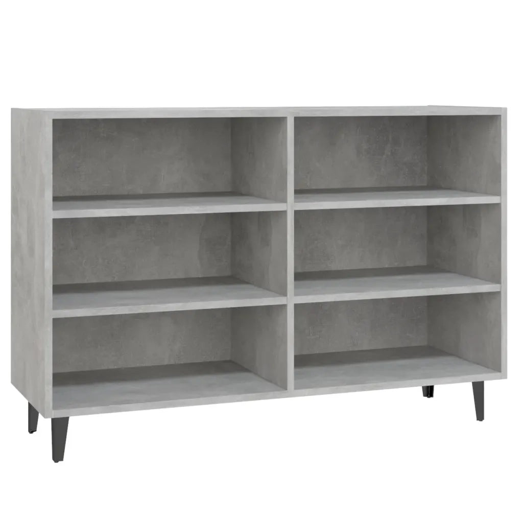 Credenza-Buffet-Armadio da cucina Grigio Cemento 103,5x35x70 cm in Legno Multistrato 962407