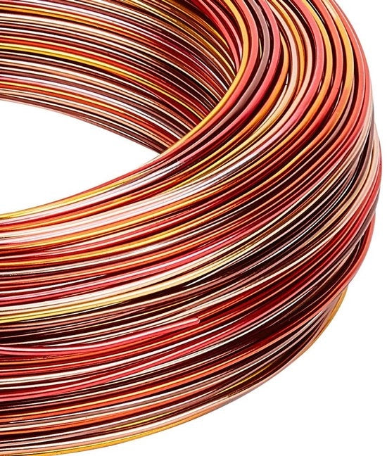 Aluminio da 1 mm - Multicolore - Flessibile - 93,6 m - Cassetto di conservazione - Progetti di creatività per artigianato