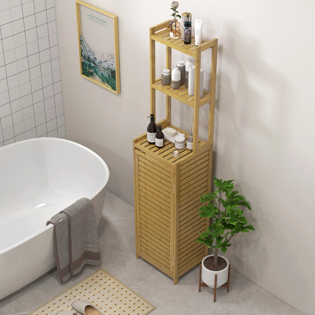 Colonna bagno in bamb¨´ ¨C zephmum ¨C 38.5x33x170 cm naturale