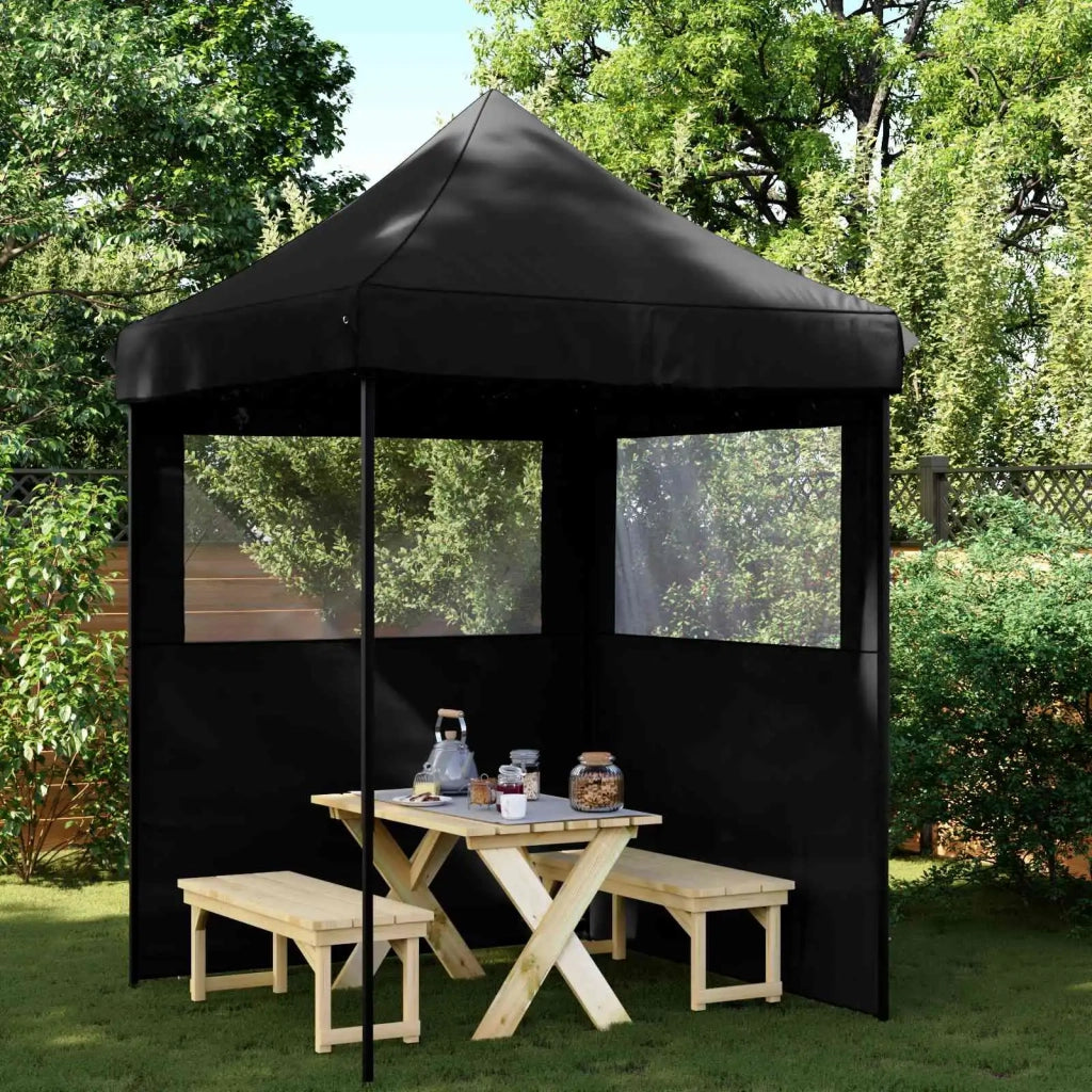 Tenda Party Nero 200 x 200 x 306 cm Tessuto Oxford
