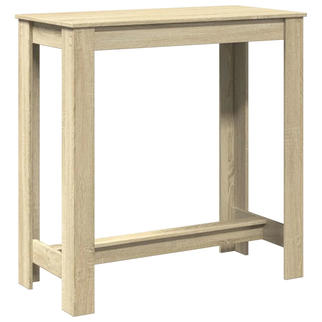 Tavolo da Bar Rovere Sonoma 102x50x103,5cm in Legno Multistrato