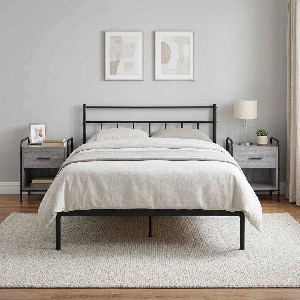 Armadio da Notte 2 pz Sonoma grigio 40 x 30 x 50 cm 8013501