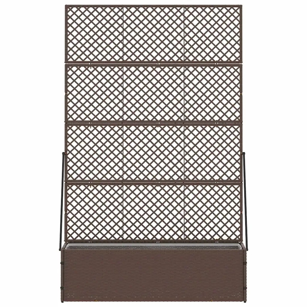 vidaXL Fioriera Marrone 105 x 30 x 170 cm Metallo