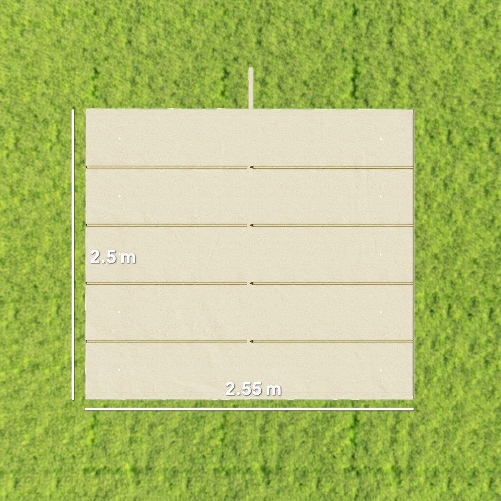 Copertura per Gazebo in Poliestere ¨C Zephmum ¨C Crema 250x255 cm