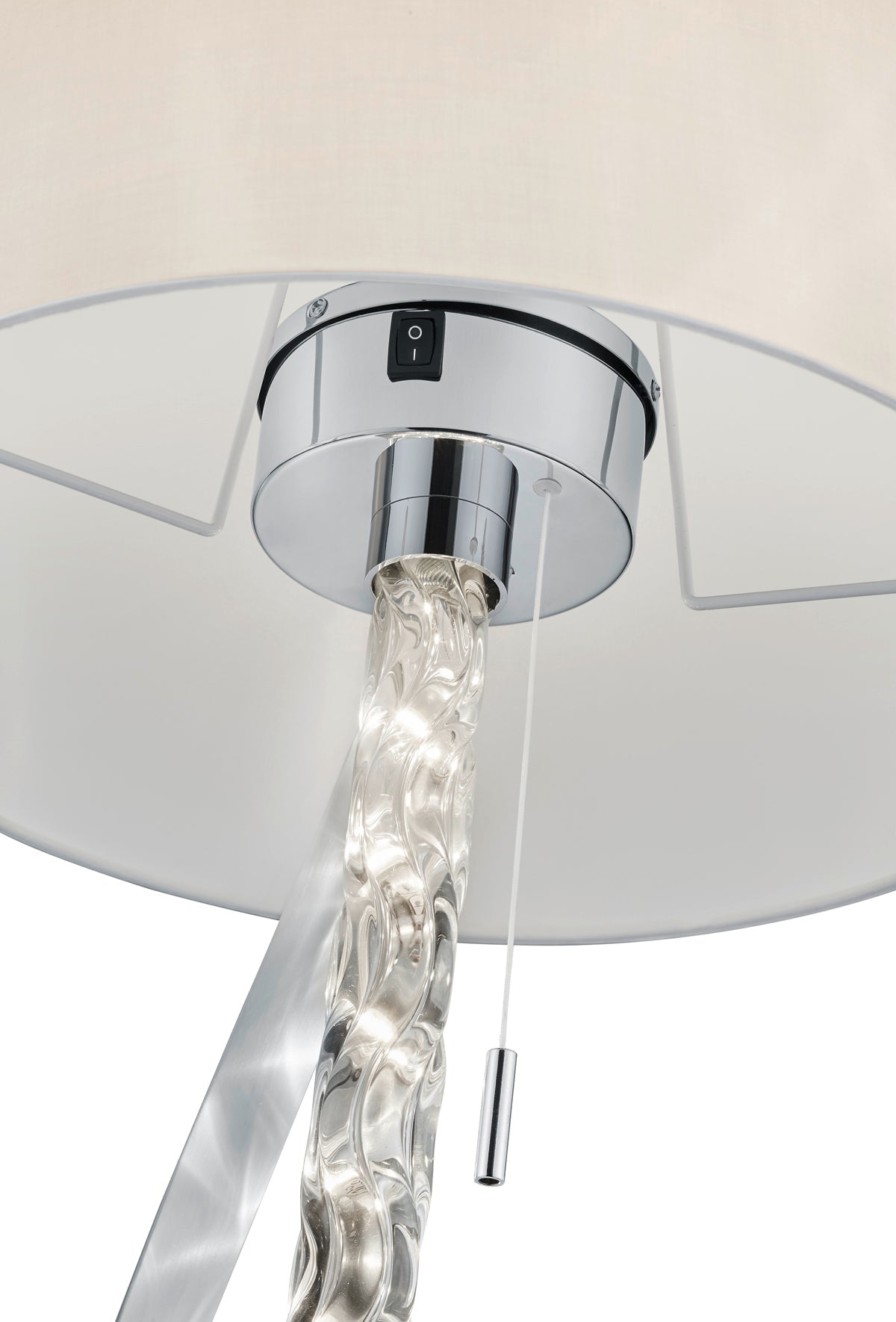 Piantana da Interno a led in Metallo Cromo