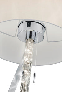 Piantana da Interno a led in Metallo Cromo