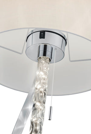 Piantana da Interno a led in Metallo Cromo