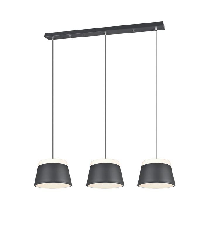 Lampada a Sospensione da Interno  E14 in Metallo Antracite